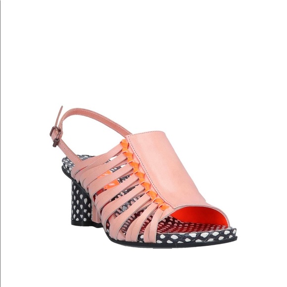 Stephen Venezia brand new pink and orange sandals Sz 38 - Picture 2 of 4